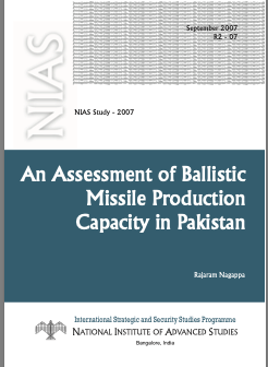 An assessment of ballistic missile production capacity in Pakistan