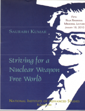 Striving for a Nuclear Weapon Free world