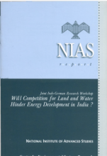 Will competition for land and water hinder energy development in India? : Joint Indo-German research workshop